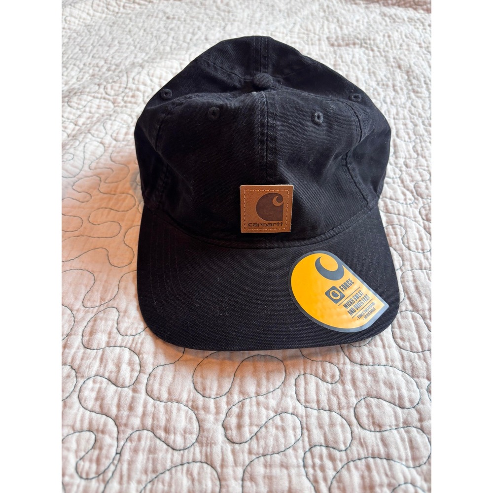 Carhartt Force Cotton Canvas Cap Black Adjustable Hat